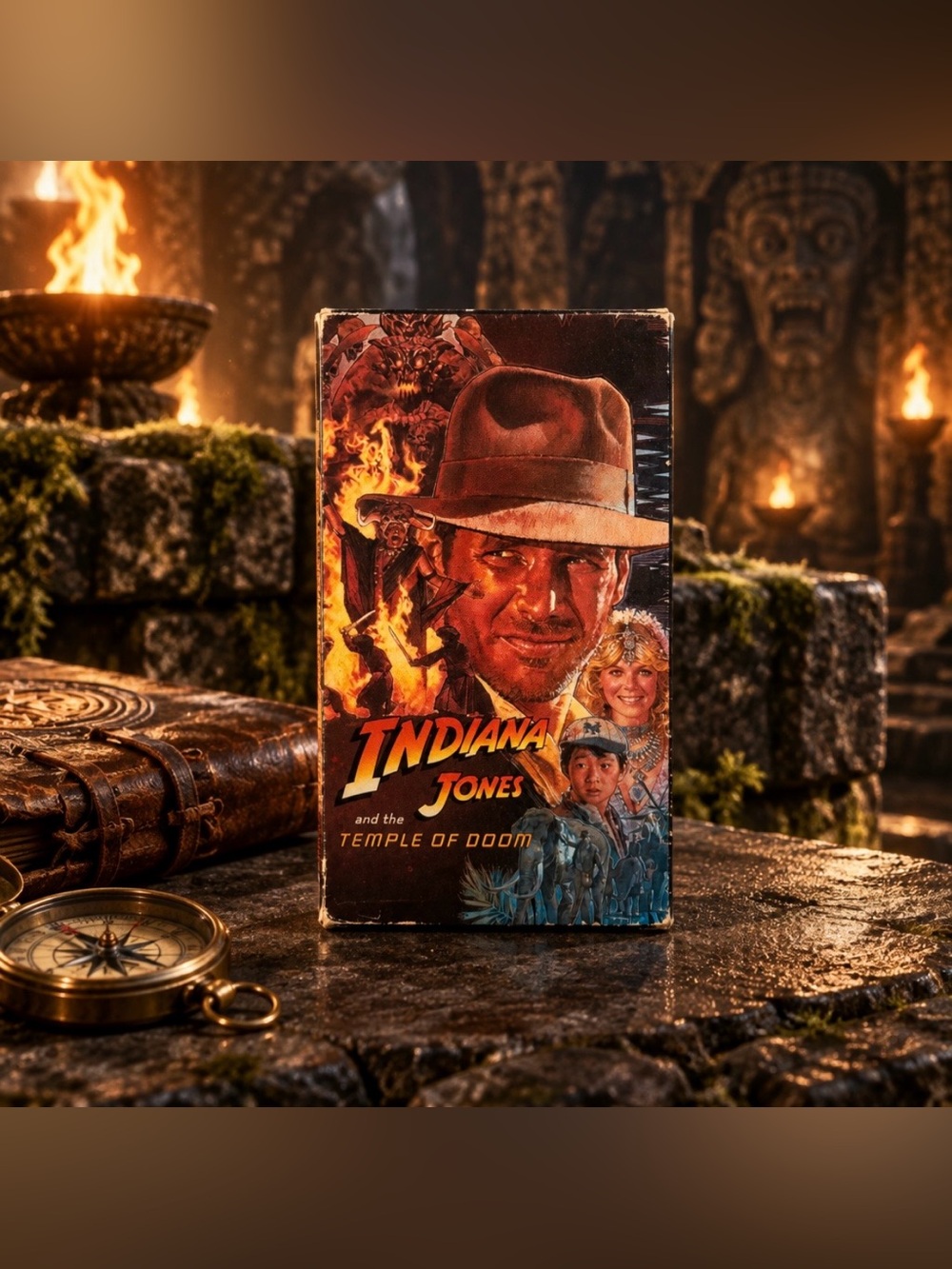 🎬 Vintage Indiana Jones and the Temple of Doom VHS Tape